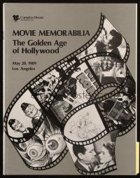 6p344 CAMDEN HOUSE 05/20/89 auction catalog '89 Movie Memorabilia The Golden Age of Hollywood!
