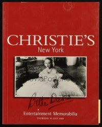 6p361 CHRISTIE'S NEW YORK 07/19/01 signed auction catalog '01 by Barrett, Entertainment Memorabilia