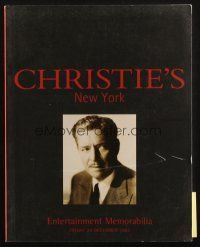6p365 CHRISTIE'S NEW YORK 12/20/02 auction catalog '02 Entertainment Memorabilia, color images!