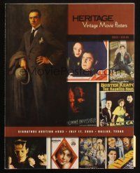 6p396 HERITAGE 07/17/04 auction catalog '04 Signature Auction #603, color movie poster images!