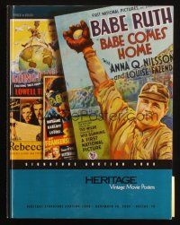 6p404 HERITAGE 11/20/03 auction catalog '03 Signature Auction #808 movie poster color images!