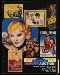 6p407 HOLLYWOOD POSTER ART AUCTION 06/12/93 auction catalog '93 filled with great images!