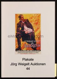 6p415 JORG WEIGELT AUKTIONEN 04/17/99 German auction catalog '99 lots of color movie poster images!