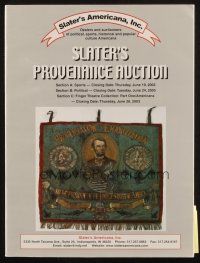 6p454 SLATER'S AMERICANA 06/19/03 auction catalog '03 Provenance Auction, sports, political +more!