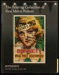 6p470 SOTHEBY'S NEW YORK 03/01/97 auction catalog '97 Feiertag Collection of Fine Movie Posters!