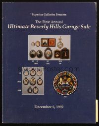 6p477 SUPERIOR GALLERIES 12/05/92 auction catalog '92 1st Annual Ultimate Beverly Hills Garage Sale
