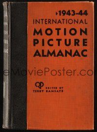 6p227 1943-44 INTERNATIONAL MOTION PICTURE ALMANAC hardcover book '43 filled with information!