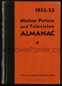 6p229 1952-53 MOTION PICTURE & TELEVISION ALMANAC hardcover book '52 filled with information!