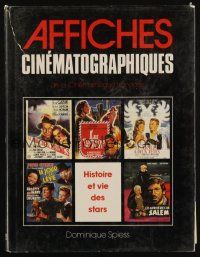 6p232 AFFICHES CINEMATOGRAPHIQUES first edition French hardcover book '89 full-color poster art!