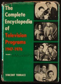 6p245 COMPLETE ENCYCLOPEDIA OF TELEVISION PROGRAMS 1947-1976: VOL. 1 hardcover book '76 A - K!