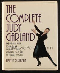 6p246 COMPLETE JUDY GARLAND hardcover book '90 Ultimate Guide to Her Career in Films & more!