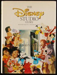 6p252 DISNEY STUDIO STORY hardcover book '88 an illustrated history book in full-color!