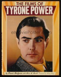 6p262 FILMS OF TYRONE POWER hardcover book '79 an illustrated biography of the great actor!
