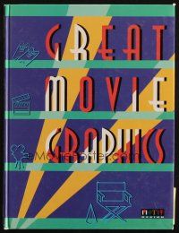 6p269 GREAT MOVIE GRAPHICS hardcover book '95 lots of color images & posters too!