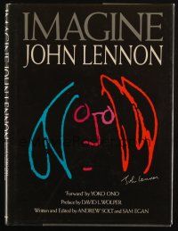 6p280 IMAGINE JOHN LENNON hardcover book '88 an illustrated biography of the legendary Beatle!