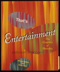 6p094 THAT'S ENTERTAINMENT: THE GRAPHICS OF SHOWBIZ first edition softcover book '97 color art!