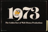 6p008 WALT DISNEY 1973 campaign book '73 Mary Poppins, Robin Hood, Aristocats & more!