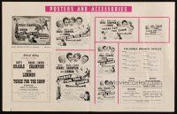 6p561 THREE FOR THE SHOW English pressbook '54 Betty Grable, Jack Lemmon, Marge & Gower Champion!
