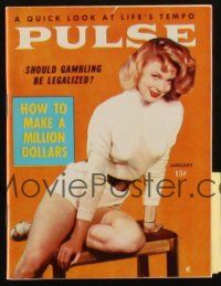 6p039 PULSE magazine January 1955 sexy women, should gambling be legalized!