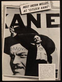 6p104 CITIZEN KANE/THEY KNEW WHAT THEY WANTED magazine ad '40 Orson Welles & Charles Laughton!