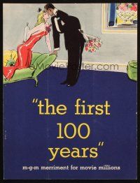 6p163 FIRST 100 YEARS trade ad '38 artwork of Robert Montgomery & Virginia Bruce!
