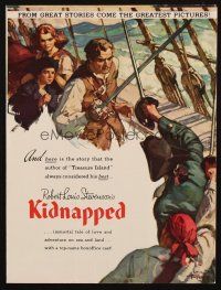 6p182 KIDNAPPED trade ad '38 Freddie Bartholomew, Warner Baxter, Robert Louis Stevenson, Topp art!