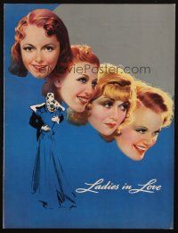 6p183 LADIES IN LOVE trade ad '36 Janet Gaynor, Loretta Young, Constance Bennett, Simone Simon