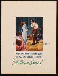 6p191 NOTHING SACRED trade ad '37 sexy Carole Lombard & Fredric March, William Wellman!