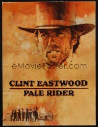 6p195 PALE RIDER trade ad '85 great artwork of cowboy Clint Eastwood by C. Michael Dudash!