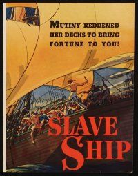 6p209 SLAVE SHIP trade ad '37 Warner Baxter, Wallace Beery, Mickey Rooney, Elizabeth Allan