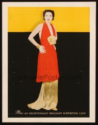 6p211 STOLEN HOLIDAY trade ad '37 Michael Curtiz, sexiest full-length art portrait of Kay Francis!