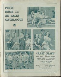 6p503 CAMPUS CONFESSIONS English pressbook '38 sexy college student Betty Grable, Fast Play!