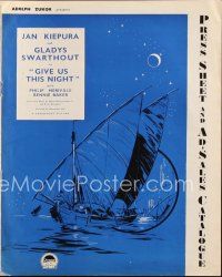 6p520 GIVE US THIS NIGHT English pb '36 Jan Kiepura & Gladys Swarthout, glorious voices in song!