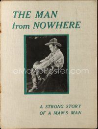 6p536 MAN FROM NOWHERE English pressbook '20 Jack Hoxie, a strong story of a man's man!