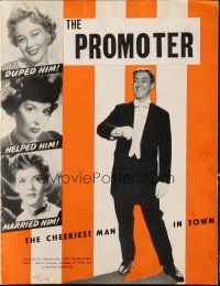 6p550 PROMOTER English pressbook '52 Alec Guinness, Glynis Johns, cheeriest man in town, The Card!
