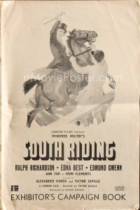 6p557 SOUTH RIDING English pressbook '38 Ralph Richardson, Edna Best, Edmund Gwenn