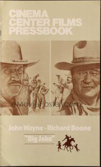 6p640 BIG JAKE pressbook '71 Richard Boone wanted gold but John Wayne gave him lead instead!