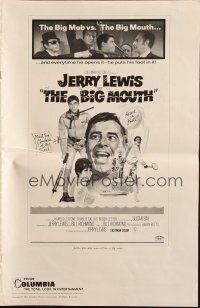 6p641 BIG MOUTH pressbook '67 Jerry Lewis is the Chicken of the Sea, hilarious D.K. spy spoof art!