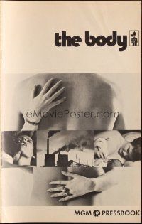 6p648 BODY pressbook '71 x-rated documentary narrated by Frank Finlay & Vanessa Redgrave!