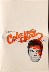 6p680 COLOR ME DEAD pressbook '69 Tom Tryon remake of D.O.A., cool thriller artwork!