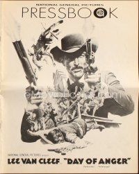 6p690 DAY OF ANGER pressbook '69 I giorni dell'ira, Lee Van Cleef, Gemme, spaghetti western!