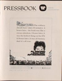 6p703 DOG DAY AFTERNOON pressbook '75 Al Pacino, Sidney Lumet bank robbery crime classic!