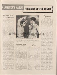 6p712 END OF THE RIVER pressbook '48 Sabu & sexy Bibi Ferreira, they lived & loved by jungle law!