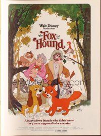 6p732 FOX & THE HOUND pressbook '81 two friends who didn't know they were supposed to be enemies!