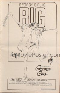 6p739 GEORGY GIRL pressbook '66 Lynn Redgrave, James Mason, Alan Bates, Charlotte Rampling