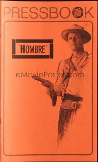 6p762 HOMBRE pressbook '66 Paul Newman, Fredric March, directed by Martin Ritt, it means man!
