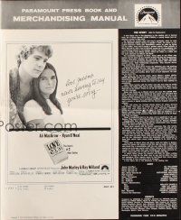 6p807 LOVE STORY pressbook '70 Ali MacGraw & Ryan O'Neal, directed by Arthur Hiller!