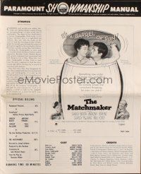 6p828 MATCHMAKER pressbook '58 Shirley Booth, Shirley MacLaine, Anthony Perkins, Paul Ford