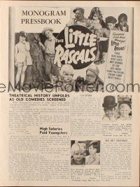 6p862 OUR GANG pressbook R51 great images of Hal Roach's Little Rascals!