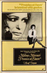 6p887 PROMISE AT DAWN pressbook '70 Melina Mercouri, Jules Dassin, an unforgettable experience!